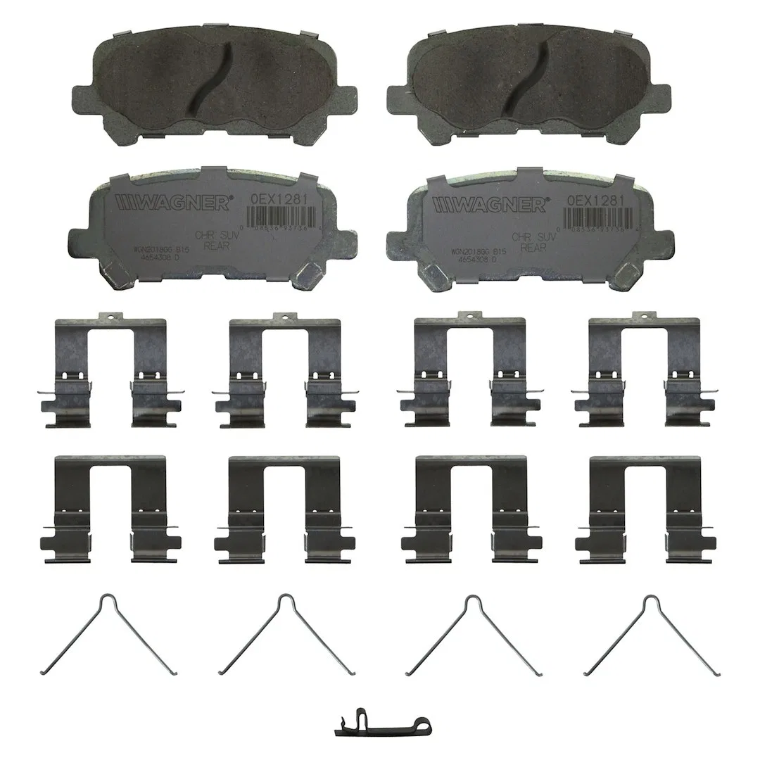 OEX1281 – WAGNER BRAKE Brake Pad, OE Replacement Premium Low-Copper Ceramic